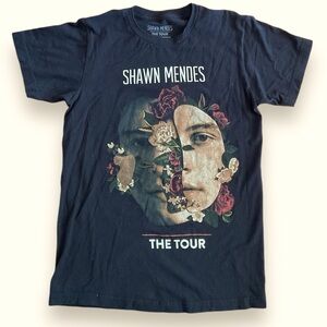 Shawn Mendes Black The Tour Concert Band Tee Size Small